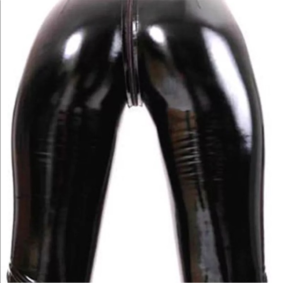 leather romper jumpsuit